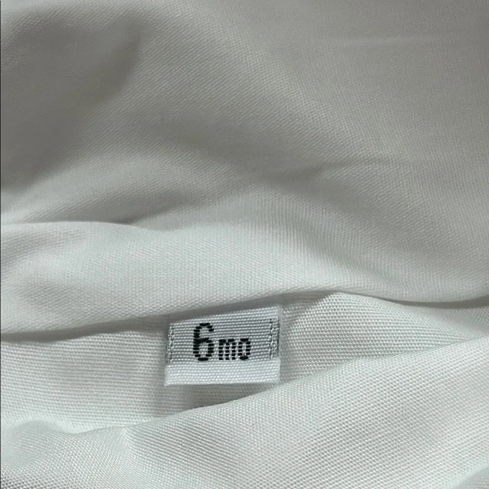 Cotton Baptism Bonnet/Cap Unisex NWOT 6 Month